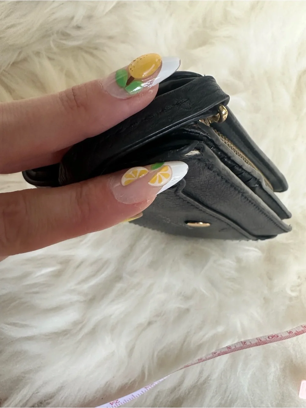 Marc Jacobs Black Leather Zip Wallet